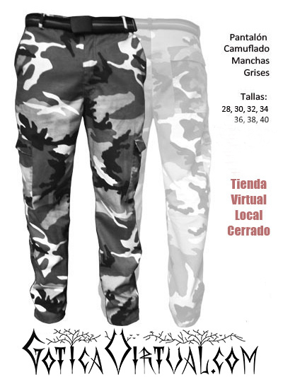 Pantalon Camuflado para Hombre Manchas Grises baratos bogota medellin cali ventas por mayor