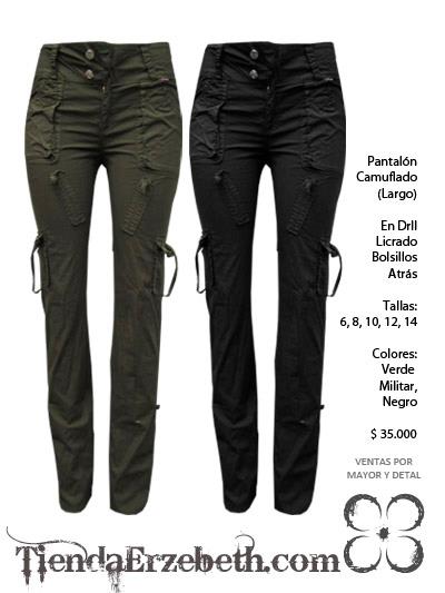 Pantalon Camuflado Bolsillos Verde Militar y negro medellin cali barranquilla